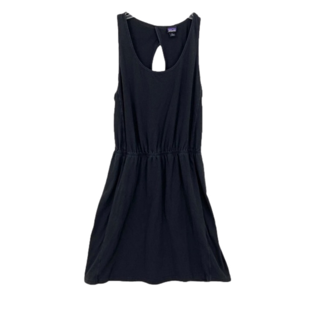 Patagonia Sz M Ashley Dress Sleeveless Knee Length Black Women’s